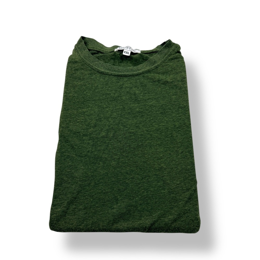 GUSTIN‎ Men's Green Heathered Crew Neck T-Shirt Size XXL